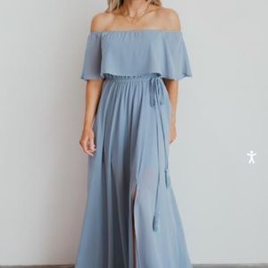 Baltic born Victoria maxi dress dusty blue XL